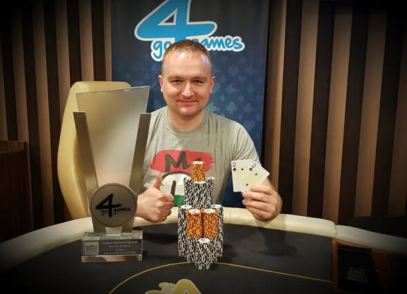 Marcin Jaworski vítězí v Go4Games v květnovém High Rolleru o 182 700 Kč
